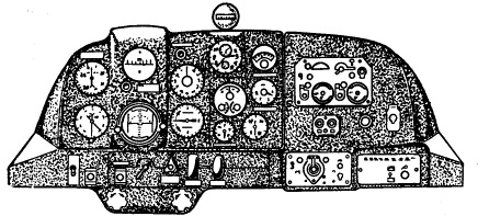 Приборная доска для самолетов выпуска до 1981 г