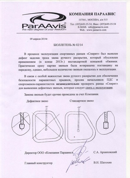 Бюллетень 02/14 от компании Параавис