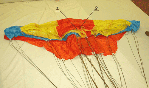 Укладка запасного парашюта